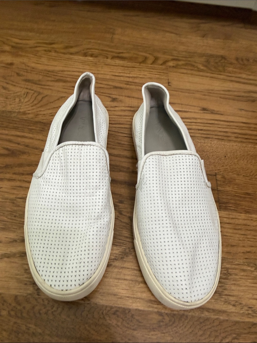 Vince women’s White Slip-On Perforated Casual Sneakers